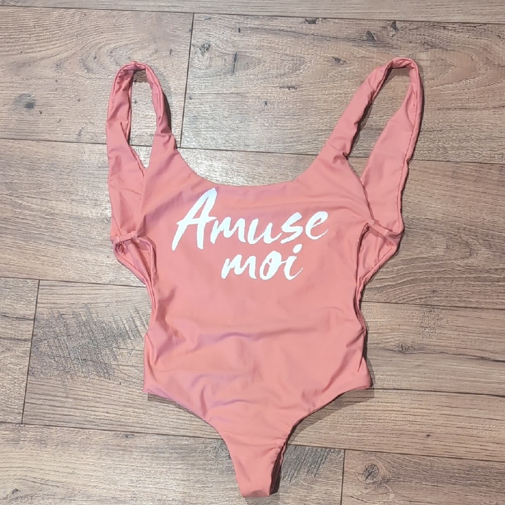 Amuse Society Pink One Piece Swimsuit